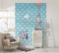 Komar Mural de Papel Disney Winnie The Pooh Azul 254x184cm