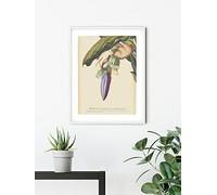 Komar Mural decorativo para pared (40 x 50 cm), diseño de corazón de plátano (sin marco)