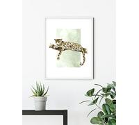 Komar Mural decorativo para pared con diseño de leopardo, tamaño 50 x 70 cm (sin marco)