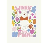 Komar Mural decorativo para pared de habitación infantil, diseño de Winnie the Pooh Happy Botanical de Disney, tamaño 40 x 50 cm