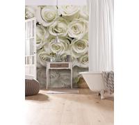 Komar Mural Fotográfico Floral Papel Tapiz Blanco 368x254 cm