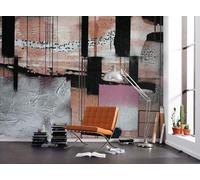 Komar Papel pintado fotográfico de fieltro - Squares Dropping - Tamaño 500 x 280 cm (ancho x alto) - Papel pintado para pared Salón Dormitorio Oficina Pasillo Decoración Mural - PRH-0893