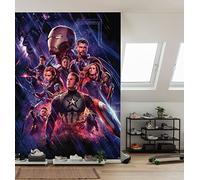 Komar - Papel pintado fotográfico de Marvel (184 x 254 cm, 4 partes, multicolor - Papel pintado, habitación de los niños, habitación juvenil, superhéroe