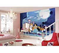 Komar Papel pintado fotográfico Disney | Waiting for Aladdin | Tamaño: 368 x 254 cm (ancho x alto) | Niñas, princesas, papel pintado, niños, pared, habitación de los niños, decoración | 8-4115