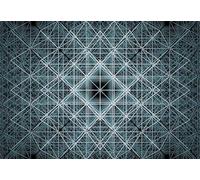 Komar Papel pintado fotográfico MATRIX | 368 x 248 cm | Papel pintado, decoración de pared, diseño 3D, abstracto, geometría, moderno, dormitorio, salón | XXL4-061