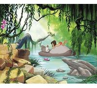 Komar Papier Fototapete - Jungle Book Swimming with Baloo - Größe 368 x 254 cm