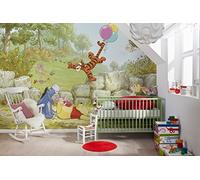 Komar Papier Fototapete - Winnie the Pooh Ballooning - Größe 368 x 254 cm