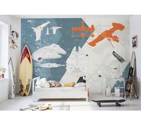 Komar WTD 8-4001 - Papel pintado fotográfico (368 x 254 cm), diseño de Star Wars Technical Plan, multicolor