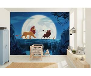 Komar Vlies Fototapete - Disney The Lion King Full Moon Walk - Größe 350 x 250 cm