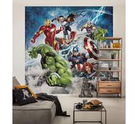 Komar Vlies Fototapete - Marvel Avengers Mighty Team - Größe 250 x 250 cm