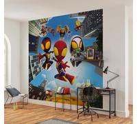 Komar Vlies Fototapete - Marvel Spidey and His Amazing Friends Web Spinners - Größe 250 x 250 cm