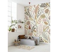Komar WTD - Papel pintado fotográfico (200 x 280 cm, 4 paneles, ancho 50 cm), diseño de hojas