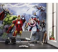 Komar WTD - Papel pintado fotográfico (300 x 250 cm), diseño de Los Vengadores Ultimate Warriors de Marvel