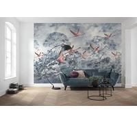 Komar WTD - Papel pintado fotográfico (400 x 280 cm), diseño de flamencos en el cielo (8 paneles, ancho x alto), diseño de flamencos