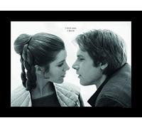 Komar WTD Star Wars Classic Leia Han Love - Mural Decorativo para habitación Infantil, sin Marco, WB124, 40 x 30 cm, 40 x 30 cm, Multicolor