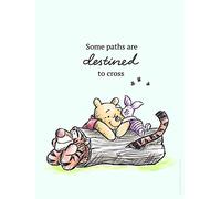 Komar WTD WB062-30 x 40 cm - Cuadro decorativo de pared de Disney con texto en inglés Winnie the Pooh (Camino de Winnie the Pooh), impresión artística para decoración de habitación infantil, tamaño