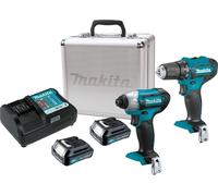 Makita Combopack CLX224X – Taladro DF33D y destornil – 12 V (2 x 1,5 Ah)
