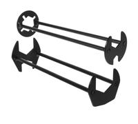 KOMBIUDA 2 Juegos Llave de Fontanero para Baño y Lavabo, Acero | Gran Abertura, Desmontaje Rápido y Uso Estable, Negro para Reparaciones de Grifo y Tornillos