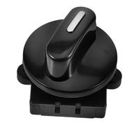 KOMBIUDA Interruptor de Ventilador y Calefactor con Selector Giratorio 4 Posiciones 3 Velocidades para Modificación de Automóviles con Accesorios de Instalación Color Negro
