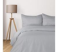 Komfortec Ropa de Cama Deluxe 140 x 200 cm, 2 Piezas, Color Gris, Funda nórdica de 140 x 200 cm, Juego de Ropa de Cama de 140 x 200 cm, Microfibra con Cremallera, Suave y no Necesita Planchado, Color