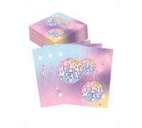 KONFEN 20 Piezas Servilletas Decorativas Disco, 33x33 cm Servilletas de Papel para Fiestas con Bola de Discoteca, Servilletas de Cumpleaños Coloridas para Fiesta Retro Disco Años 70 80 90, Estilo C