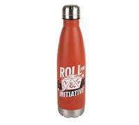 Konix Dungeons & Dragons Botella térmica - Acero inoxidable - 500 ml - Diseño Roll for Initiative - Rojo