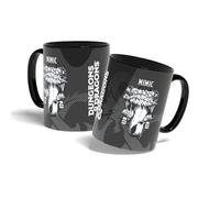 Konix Dungeons & Dragons Taza de cerámica - 320 ml - Diseño Mimic - Negro y blanco