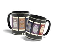 Konix Magic The Gathering Taza de cerámica - 320 ml - Diseño Booster Packs - Negro