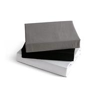 Kono Bedding BS-3 120 GY - Sábana Bajera Ajustable (Microfibra cepillada, Bolsillo de 30 cm de Profundidad, Color Gris, 120 x 200 cm), Color Gris