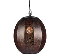 Konoos Schwarz | Lámpara colgante de estilo oriental, fabricada en metal, de 35 cm de diámetro