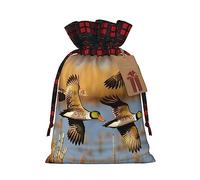 KoNsev Bolsa de regalo con cordón de bloque de color salvaje, regalo de vacaciones, suministros de Navidad, decoración de Halloween, 4.7 x 6.9 pulgadas