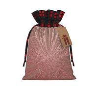 KoNsev Bolsa de regalo con cordón de color oro rosa, regalo de vacaciones, suministros de Navidad, decoración de Halloween, 4.7 x 6.9 pulgadas