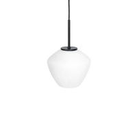 Konsthantverk Lámpara colgante DK 1 luz Negro/opal