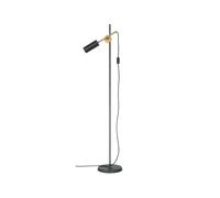 Konsthantverk Lámpara de pie Stav 1 luz Negro/latón crudo