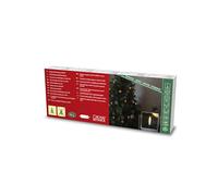 Konstsmide 1108-020 - Cadena led para árbol de Navidad (16 diodos de color ámbar, 4,5 V, interior, 3,6 W, cable verde)