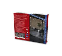 Konstsmide 2332-800SP - Cadena de jardín de cerveza solar (10 diodos ámbar, exterior, cable negro, 2 baterías de litio/1 CR2025 (incluido)