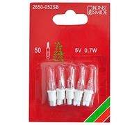 Konstsmide 2650-052SB Bombilla de repuesto / para cadenas Mini luz / 5V, 0.7W / 5 Blister / Jack blanco