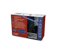 Konstsmide 3957 - 207 Micro LED compacta Ampliación de sistema: Guirnalda luminosa para exteriores (IP44)/100 diodos de blanco frío Negro Soft Cable