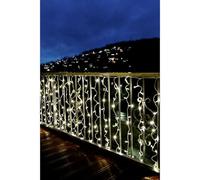 Konstsmide 4624-103 - Sistema de extensión de iluminación LED de alta tecnología (200 diodos de blanco cálido, 12 W, transparente)