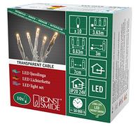 Konstsmide 6350 - 823 LED Luz Cadena, plástico, transparente