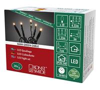 Konstsmide 6351 - 820 LED Luz Cadena, plástico, color verde