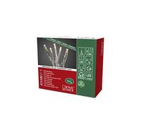 Konstsmide 6352 - 123 Micro guirnalda luminosa LED para interior (IP20)/VDE/24 V transformador interior/35 diodos de luz blanca cálida, cable transparente)