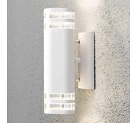 Konstsmide Aplique de exterior Modena, 2 luces, blanco