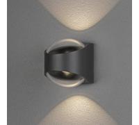 Konstsmide Aplique LED de exterior Bitonto 2 luces antracita EC:EPREL:1068695