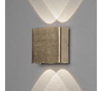 Konstsmide Aplique LED de exterior Chieri, 4 luces de latón EC:EPREL:728977