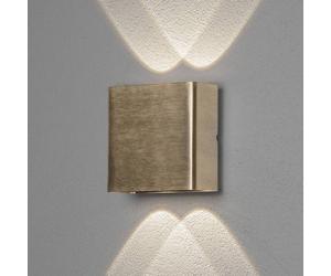 Konstsmide Aplique LED de exterior Chieri, 4 luces de latón EC:EPREL:728977