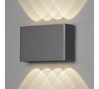 Konstsmide Aplique LED de exterior Chieri, 8 luces, antracita EC:EPREL:728979