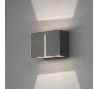 Konstsmide Aplique LED de exterior Pavia, gris oscuro