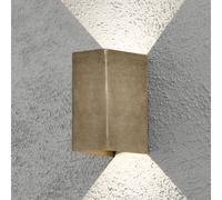 Konstsmide Aplique LED exterior Cremona 8 cm de ancho, latón EC:EPREL:713712