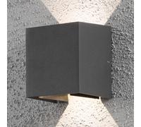 Konstsmide Aplique LED para exterior Cremona 13 cm antracita